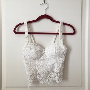 Super cute lace crochet top